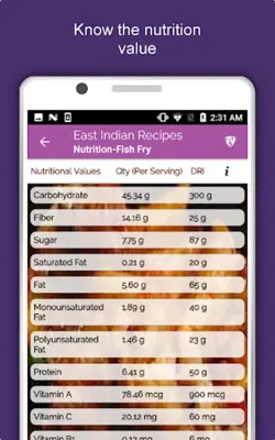 East Indian Recipes android App screenshot 1